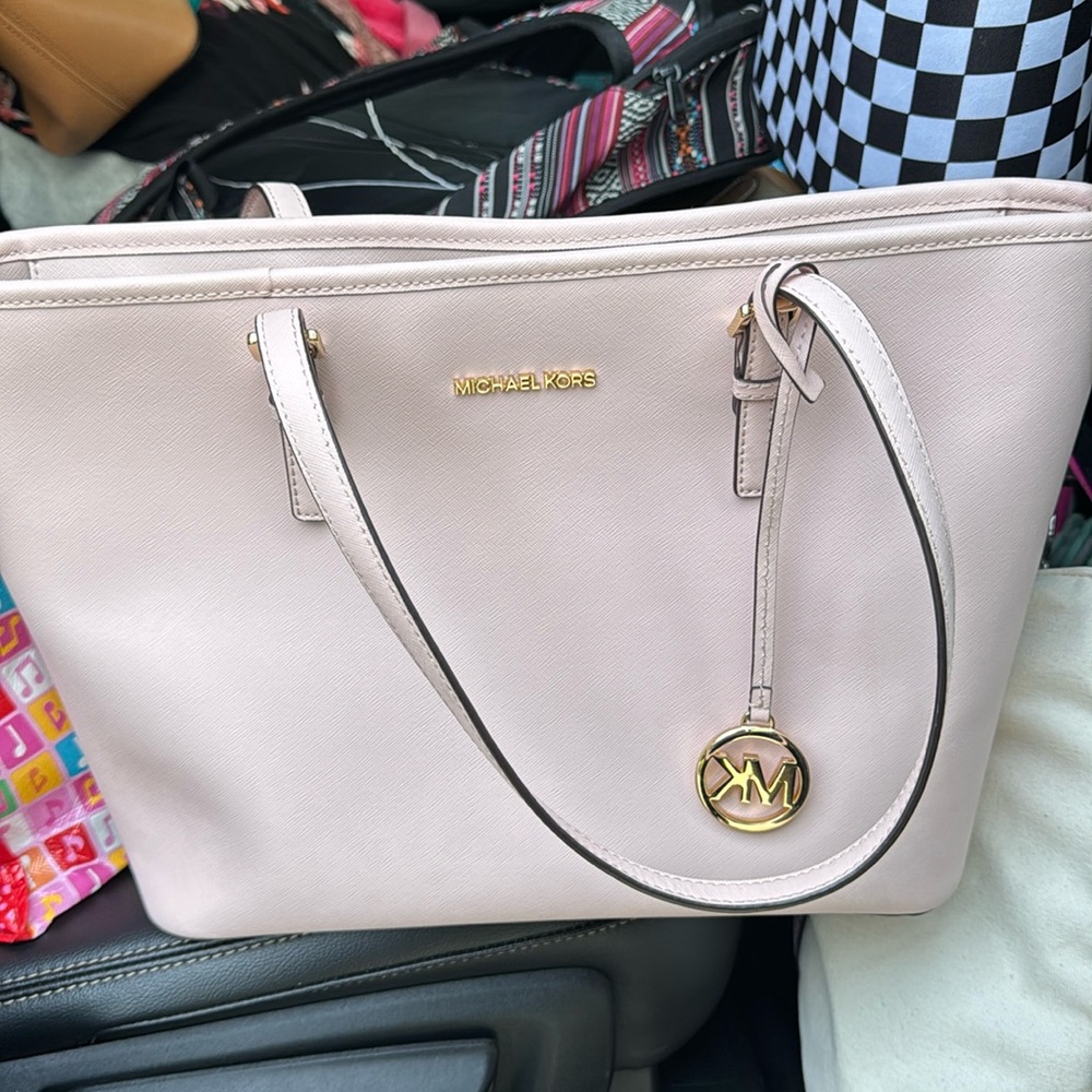 Baby pink Michael Kors purse